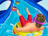 Slippery Water Slides Aquapark.io