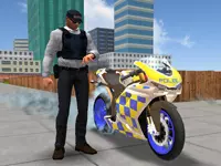 Police Motorbike Race Simulator 3D