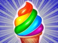 Frosty Ice Cream! Icy dessert