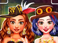 Princess Girls Steampunk Rivalry